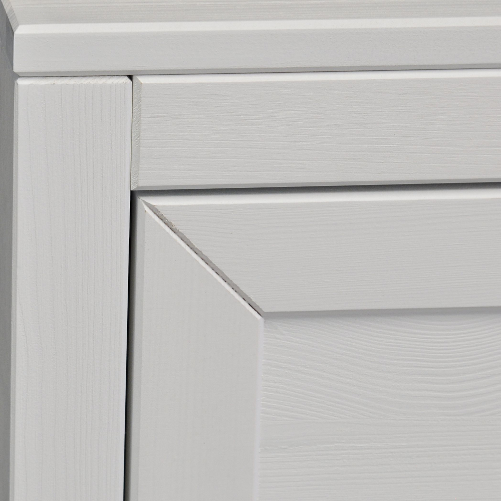 Dipriz Комод белый Карлос из массива сосны, 3 ящика, 86x50x90 см
