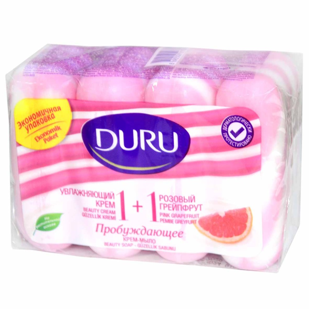 Мыло туалетное Duru Розовый грейпфрут 4*80 гр