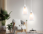 Подвесной светильник TR3534 WH/CL/FR белый/прозрачный/белый матовый E27 max 40W D120*800