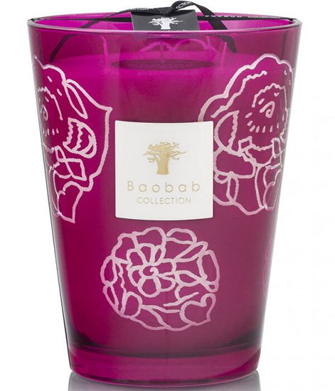 Burgundy, свеча Collectible Roses MAX 24, Baobab Collection