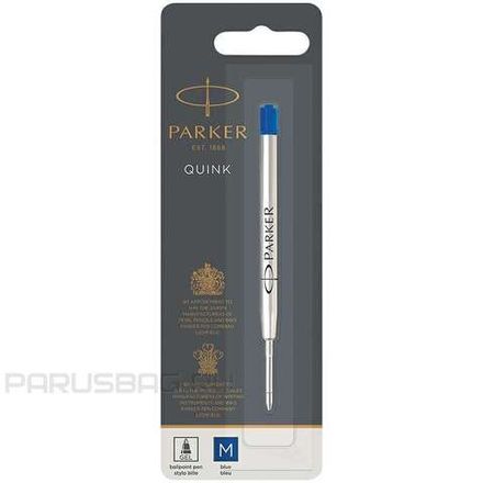 Стержень шариковый объемный Parker QuinkFlow Ball Point, синий, 98мм, 1мм, метал.корпус