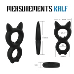 Эрекционное двойное кольцо Velv'or Rooster Kalf – мягкий силикон