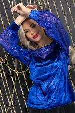 Блуза Жизель (синяя) Б11860 LT Collection