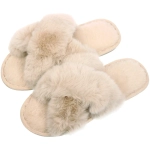 Тапочки женские домашние «TWIN», цвет бежевый, р-р 40-41