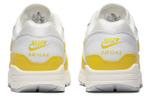 Nike Air Max 1 trendy retro comfortable fabric leather non-slip wear-resistant low-cut casual running shoes women's gray white yellow