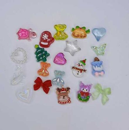 Zoo nail Фигурки объемные для дизайна Микс пластик, 1865, 20шт