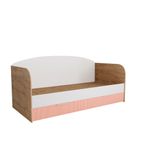 Кровать с ящиками Лавис ДКД 2000.1 (Дуб бунратти/Персик софт)