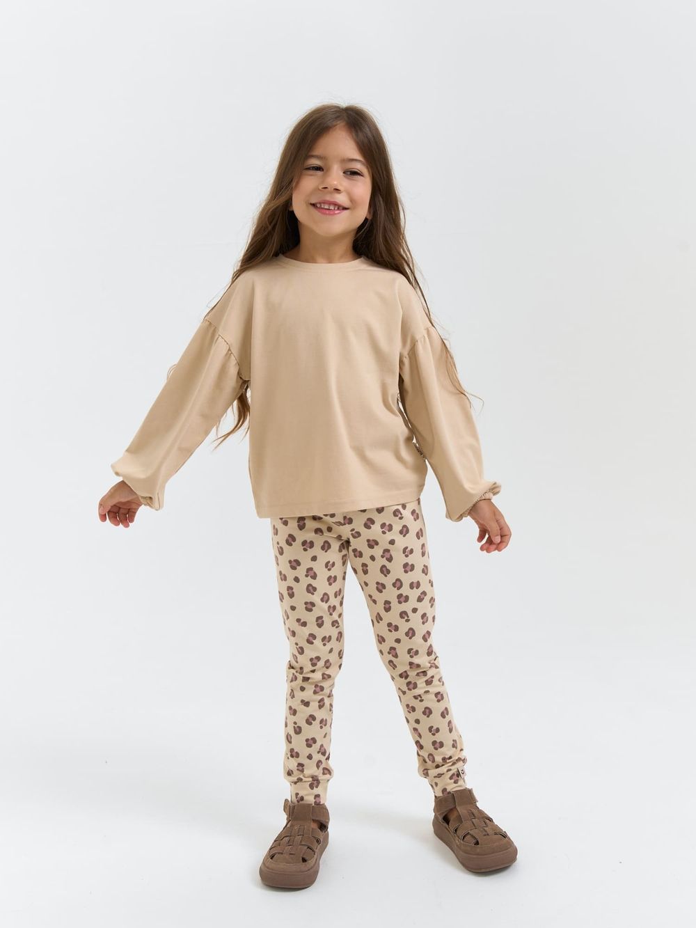 Лосины с манжетой "Леопард"