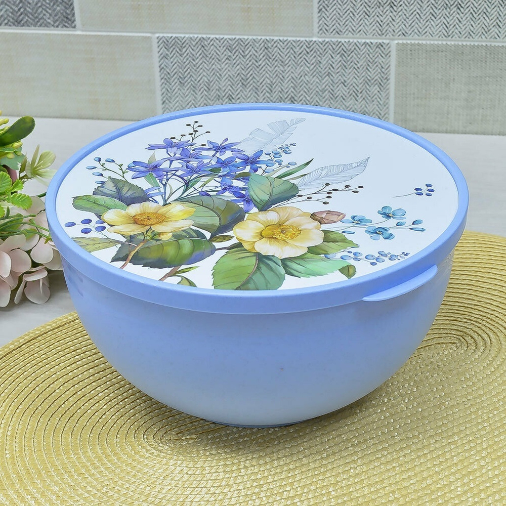 Миска 3л с крышкой "Цветущий сад"