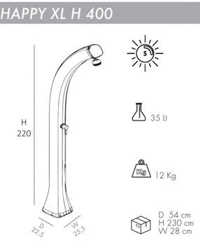 Душ солнечный Happy XL H 400