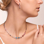 Колье Coeur de Lion Multicolor 5062/10-1578 цвет зеленый, желтый, розовый, голубой