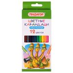 Карандаши цветные ПИФАГОР "Сказки", 12 цветов, классические, заточенные, 181821