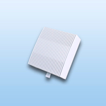 Шумозащитный вентиляционный стеновой клапан NovaSTYLE КИВ-125 с квадратным оголовком, с вентканалом 0,5 м, решеткой RAL1015, бежевой