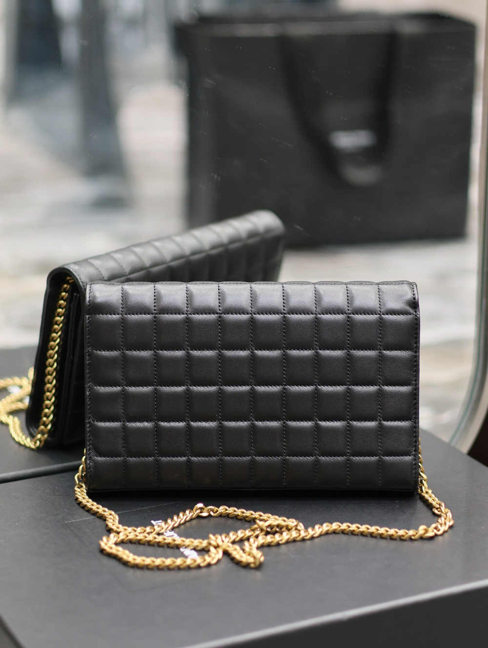Saint Laurent Cassandre Chain Wallet 23 cm