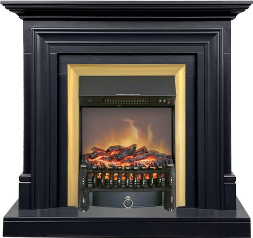 Каминокомплект Bradford - Серый графит с очагом Fobos FX M Brass