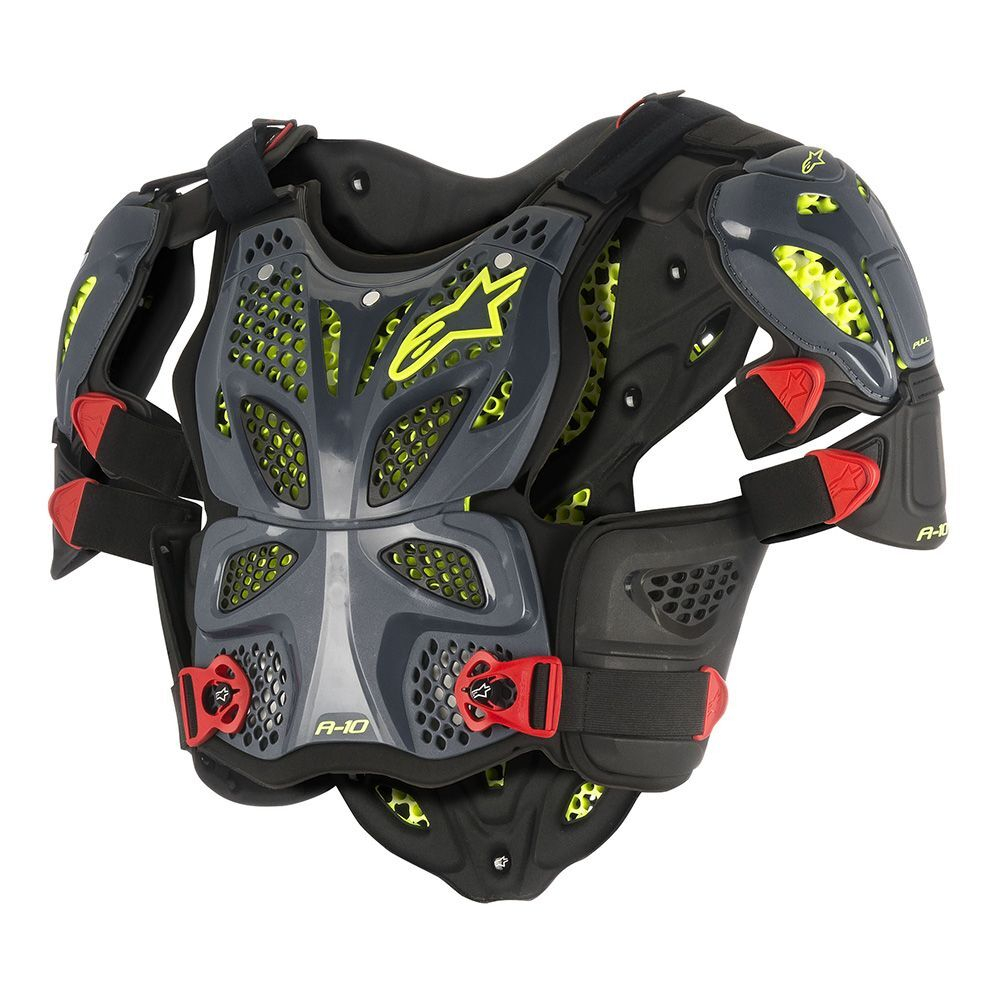 ALPINESTARS Мотозащита тела моточерепаха A-10 FULL CHEST PROT антрацитово-черно-красный