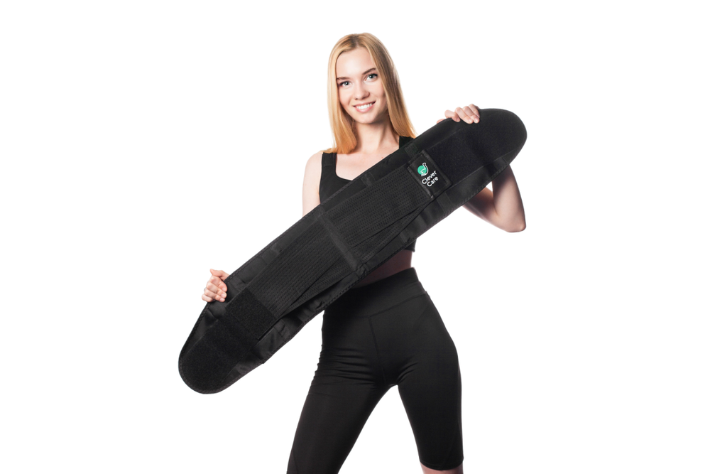 Фитнес пояс для похудения CleverCare, черный, размер XL