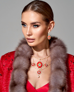 Жакет с меховой отделкой "Княжна"