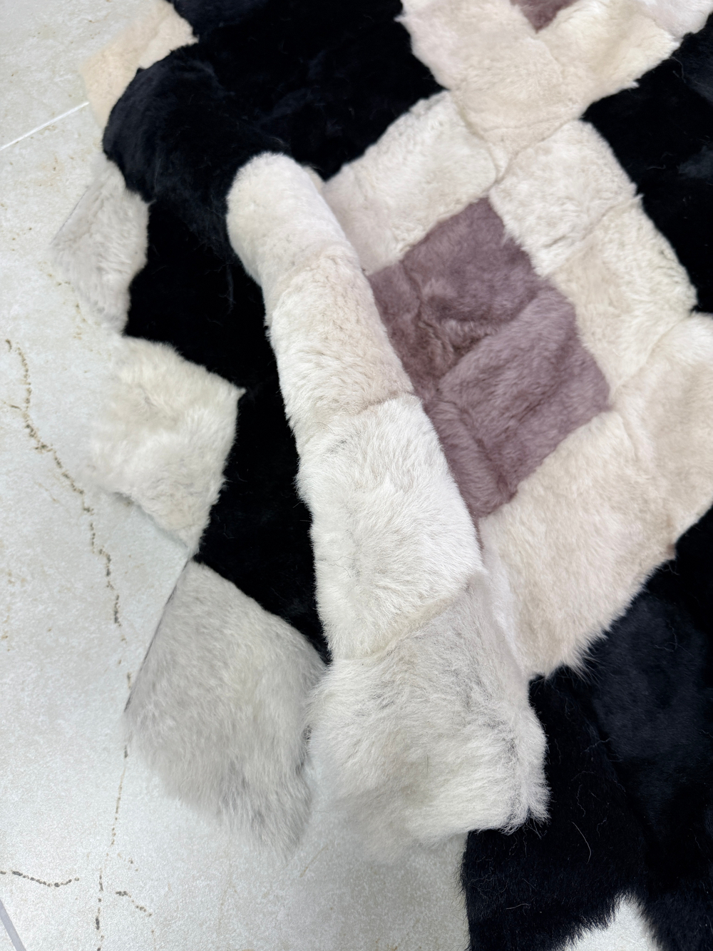 Меховой Коврик прикроватный накидка на кресло из овчины