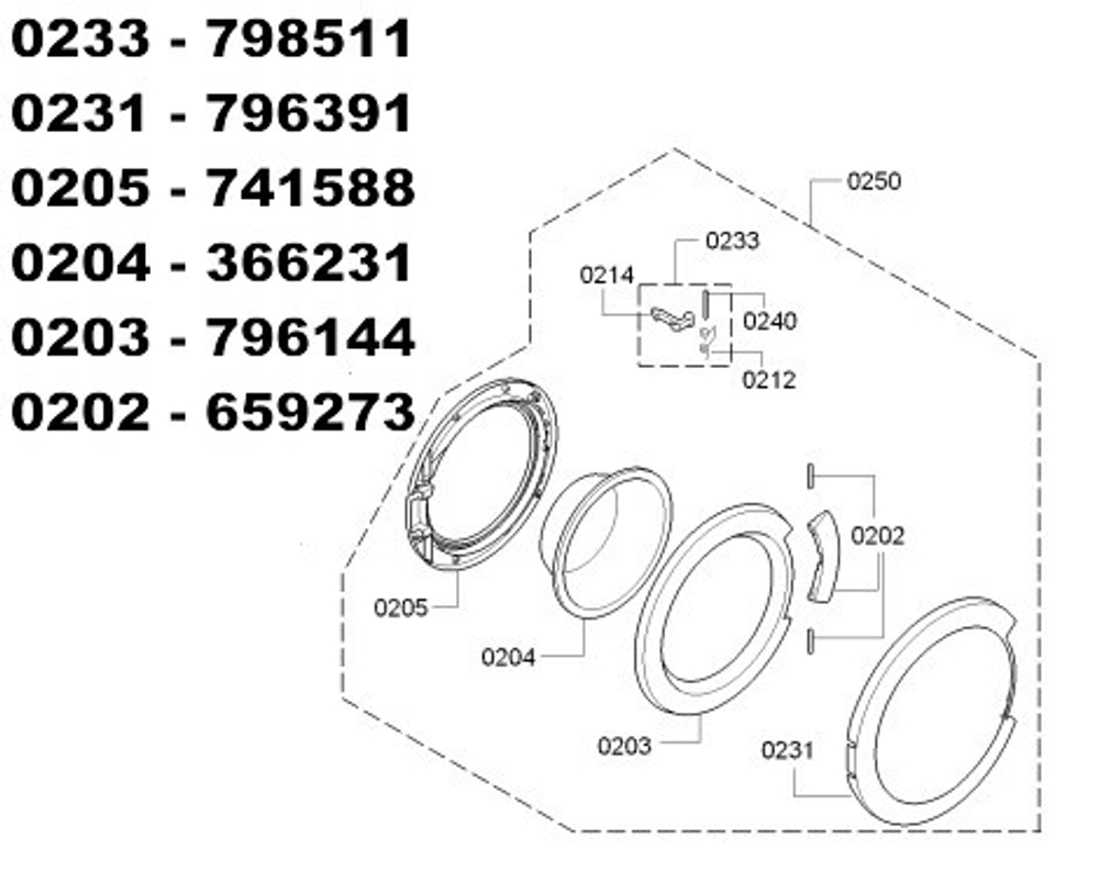 Люк в сборе BOSCH Maxx 5 746330
