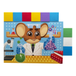 Набор для творчества мягкая мозаика, самоклеящие детали, Lori, А4, европодвес, "Химик"