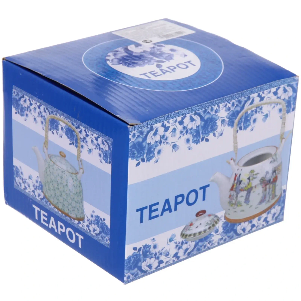 Чайник заварочный керамический 700мл с ситом «Весеннее настроение»