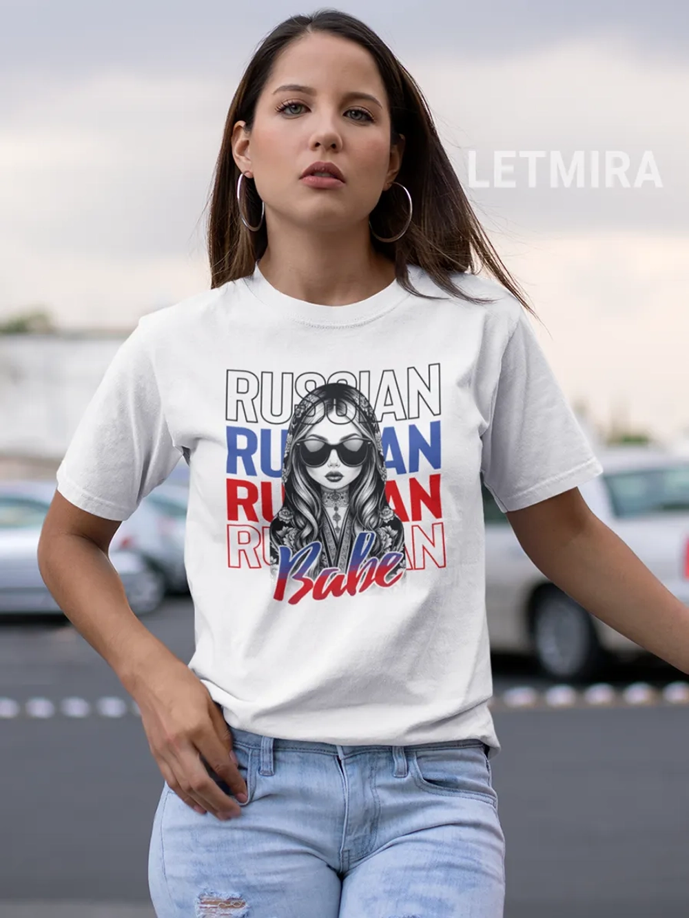 Футболка матрешка подарок подруге