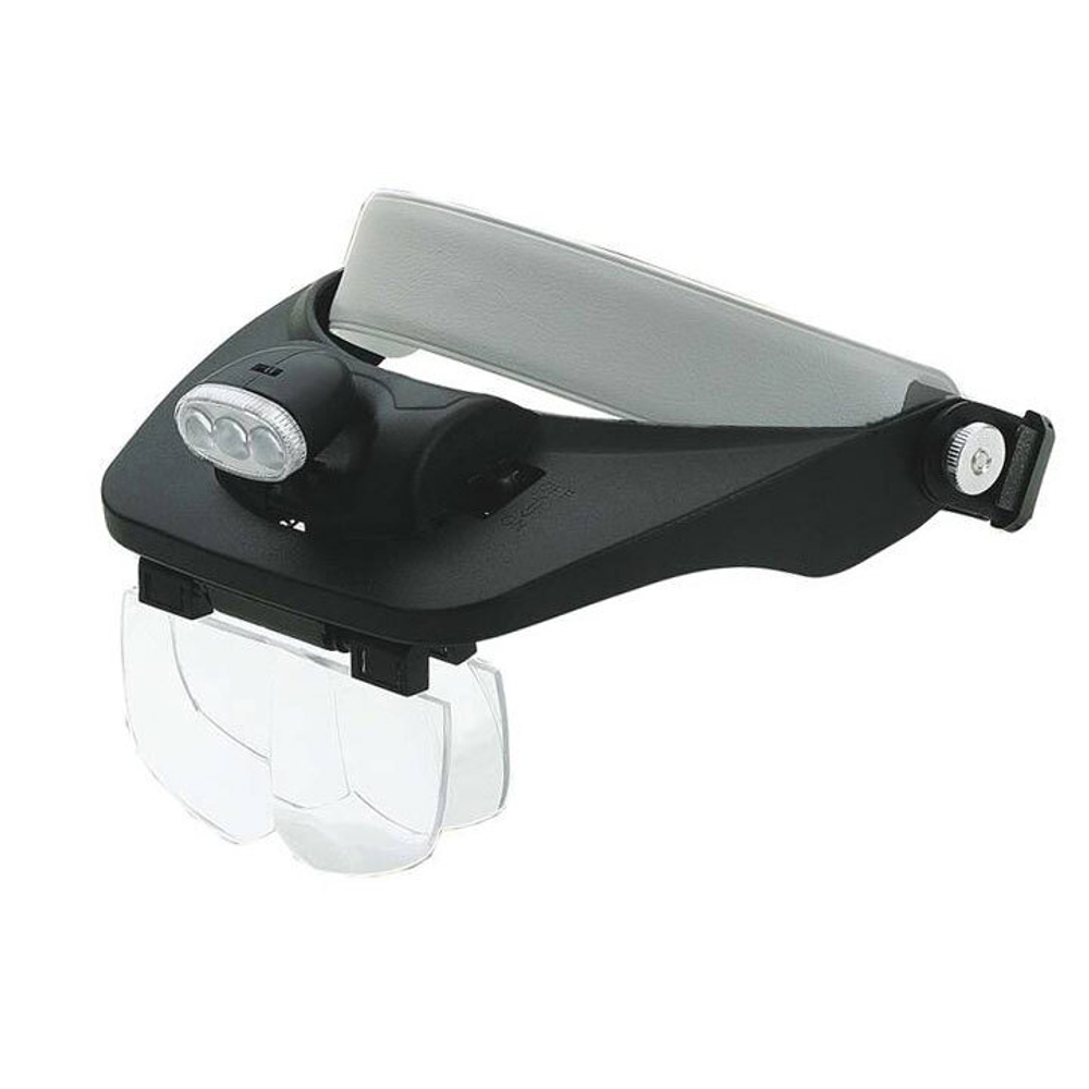 Лупа 81001-3Led (лупа налобная с подсветкой)