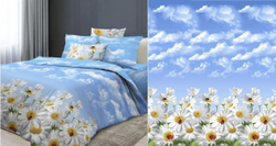 Перкаль Тейково 220 см.11733/1 "Воздушные ромашки"