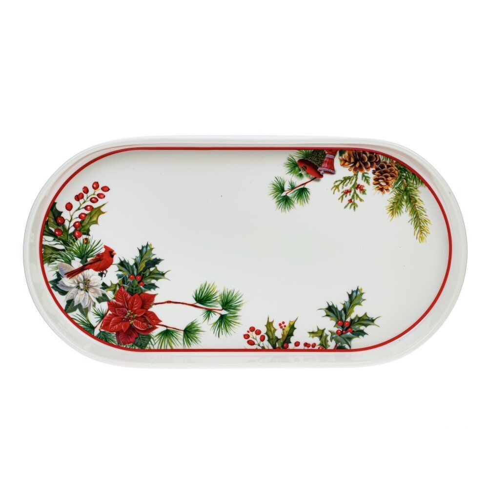 GAEM Блюдо "Зимнее волшебство", L30 W16 H2,5 см