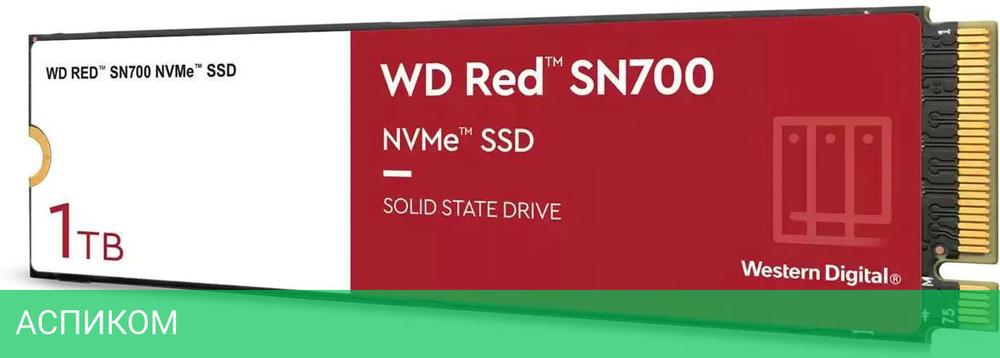 SSD диск WD Red M.2 2280 1TB )WDS100T1R0C)