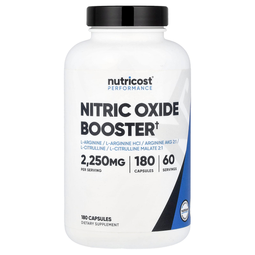 Nutricost, Performance, усилитель оксида азота, 180 капсул