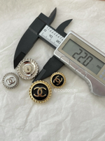 Пуговицы Шан. Черные золото эмаль