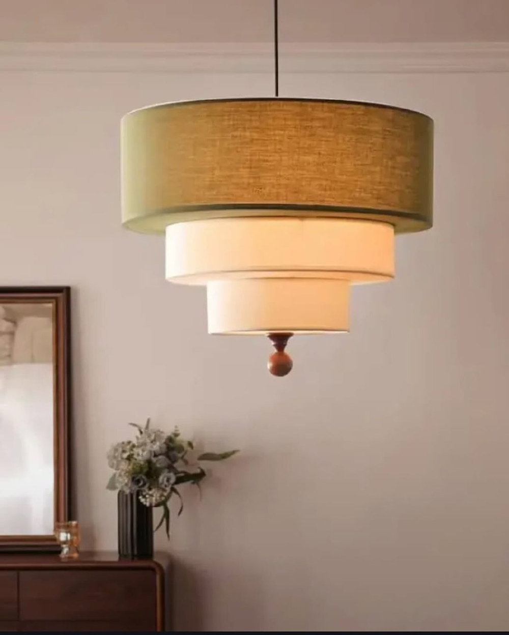 Люстры из текстиля в ретро стиле 🤍