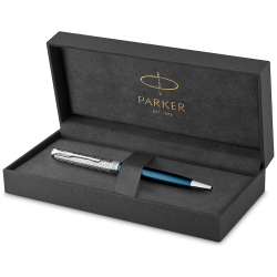 Parker Sonnet Premium - Metal Blue CT, шариковая ручка, M