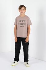 Фуфайка (футболка) для мальчика Кэш-2 Виотекс БЕЖЕВЫЙ