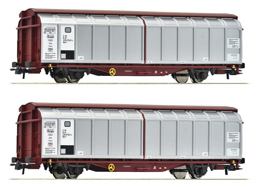 Набор из двух вагонов со скользящими стенами Hbbis DB, IV