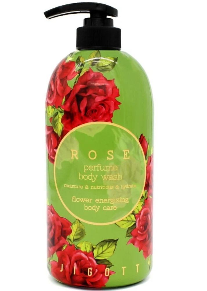 Гель для душа парфюмированный с розой JIGOTT Rose Perfume Body Wash 750 мл