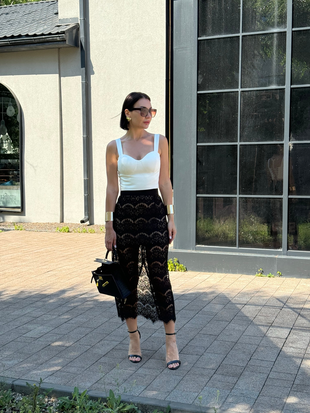 Юбка "Голая" в черном