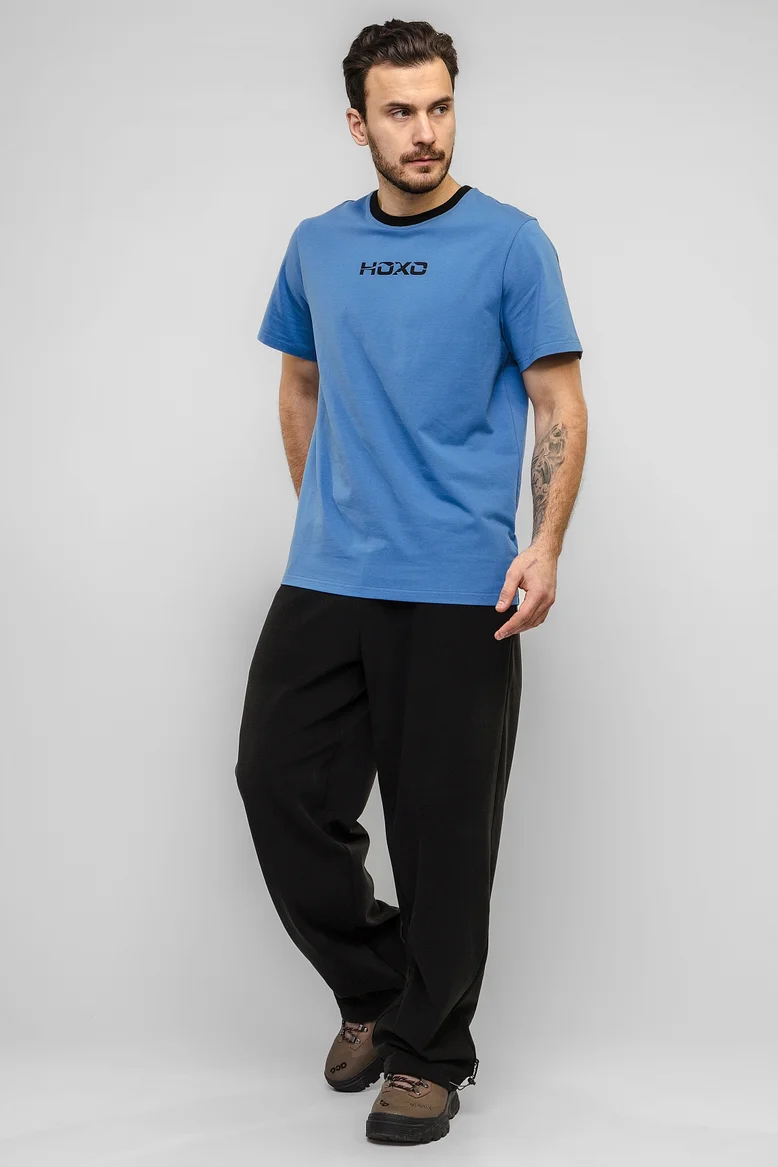 Футболка "НОХО" мужская, цвет "Полуночная синева"