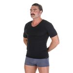 Набор мужских футболок 2в1 с v-вырезом черный BALDESSARINI 90004/6061 9009