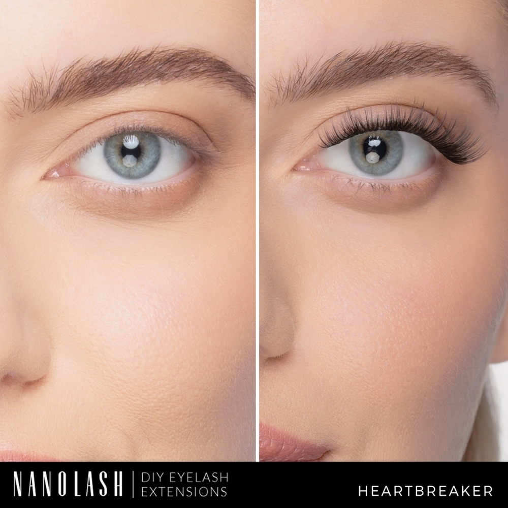 Nanolash DIY Eyelash Extensions - Пучки ресниц без узелков, 36 шт.