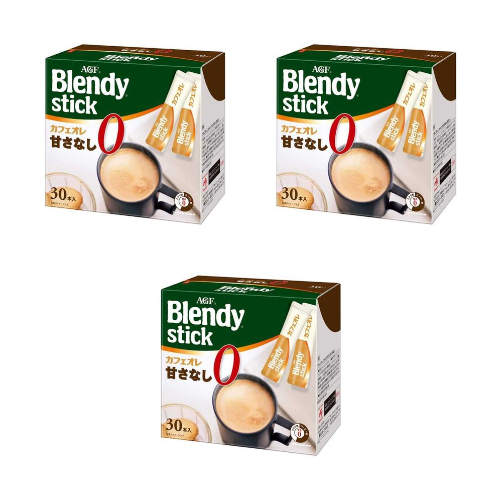 Кофе растворимый AGF Blendy Stick с молоком без сахара, 27 шт, 3 шт