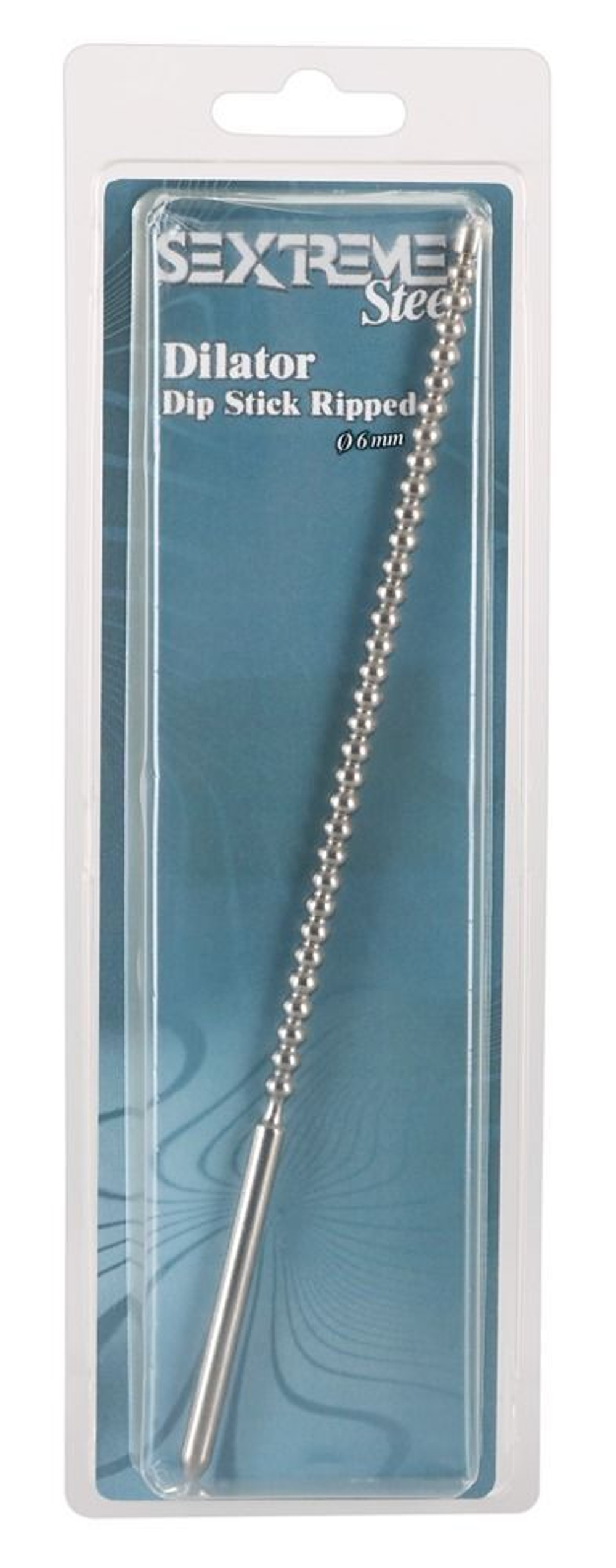 Зонд для уретры из медицинской стали - 24 см. (Цвет: серебро)