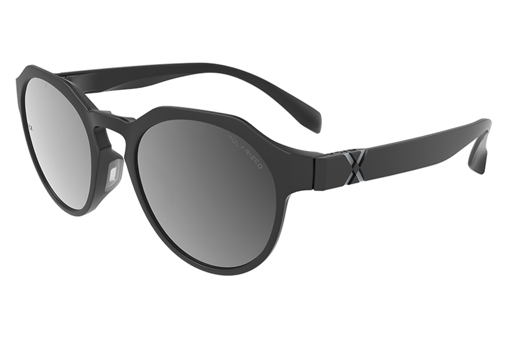 Спортивные очки HILX Feral Matt Solid Black / Black Mirror Polarized Lens