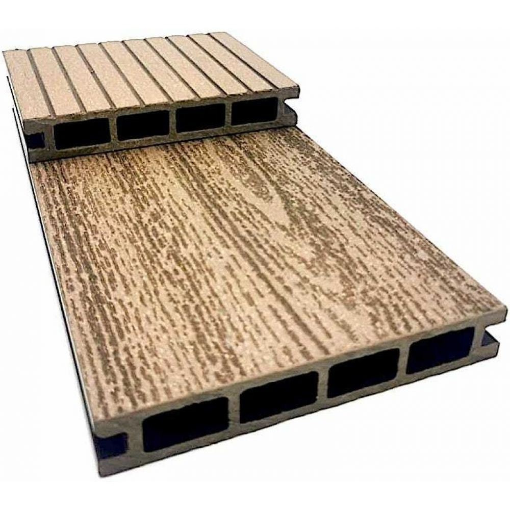 Террасная доска NanoWood ЕСО Classic Вельвет-Дерево Шоколад (150x25х6000мм)
