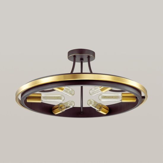 4401/6C LOFTI LN19 224 золотой, черный Люстра потолочная E27 6*60W 220V MAEVE