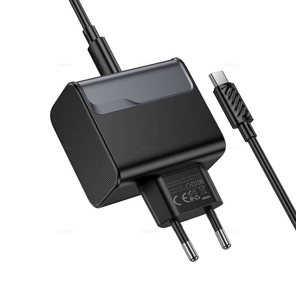Зарядное устройство PD45W+QC3.0 для Type-C Hoco CS74A (black)