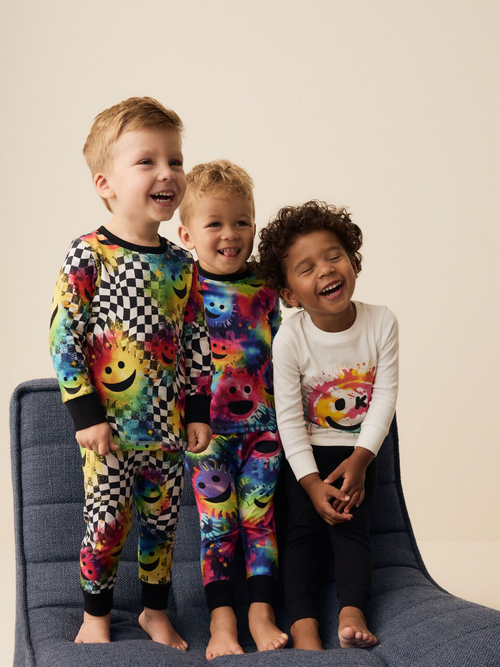 Пижама для мальчика Next K98-607, 3 шт., Черный, Молочный