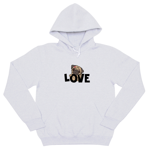 Толстовка "Мопс - Love"